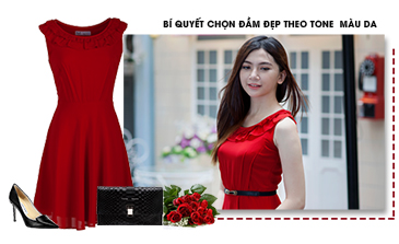 chọn đầm đẹp theo tone màu da chọn đầm đẹp theo tone màu da