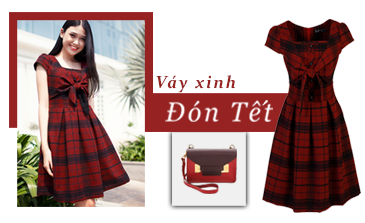 Váy đầm xinh dạo phố đón tết Váy đầm xinh dạo phố đón tết