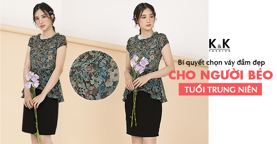 Đầm peplum phối họa tiết hoa thời thượng KK72-39
