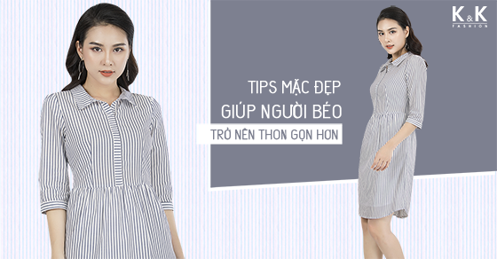 Đầm sơ mi họa tiết kẻ sọc KK74-36