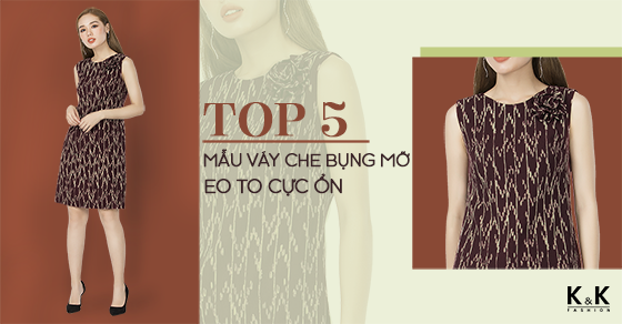 Váy suông họa tiết lạ mắt KK74-38